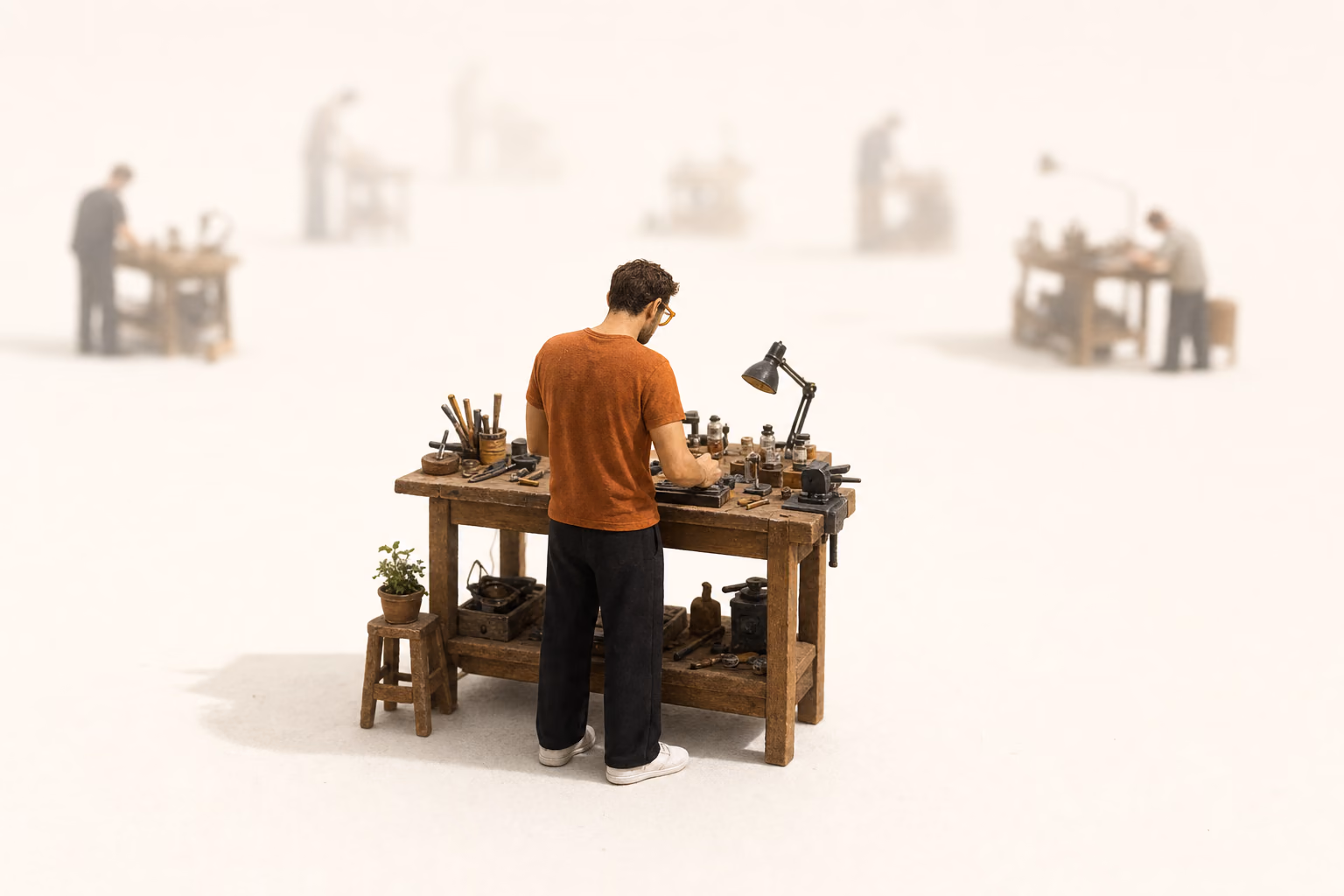 Building vs. being visible: the paradox