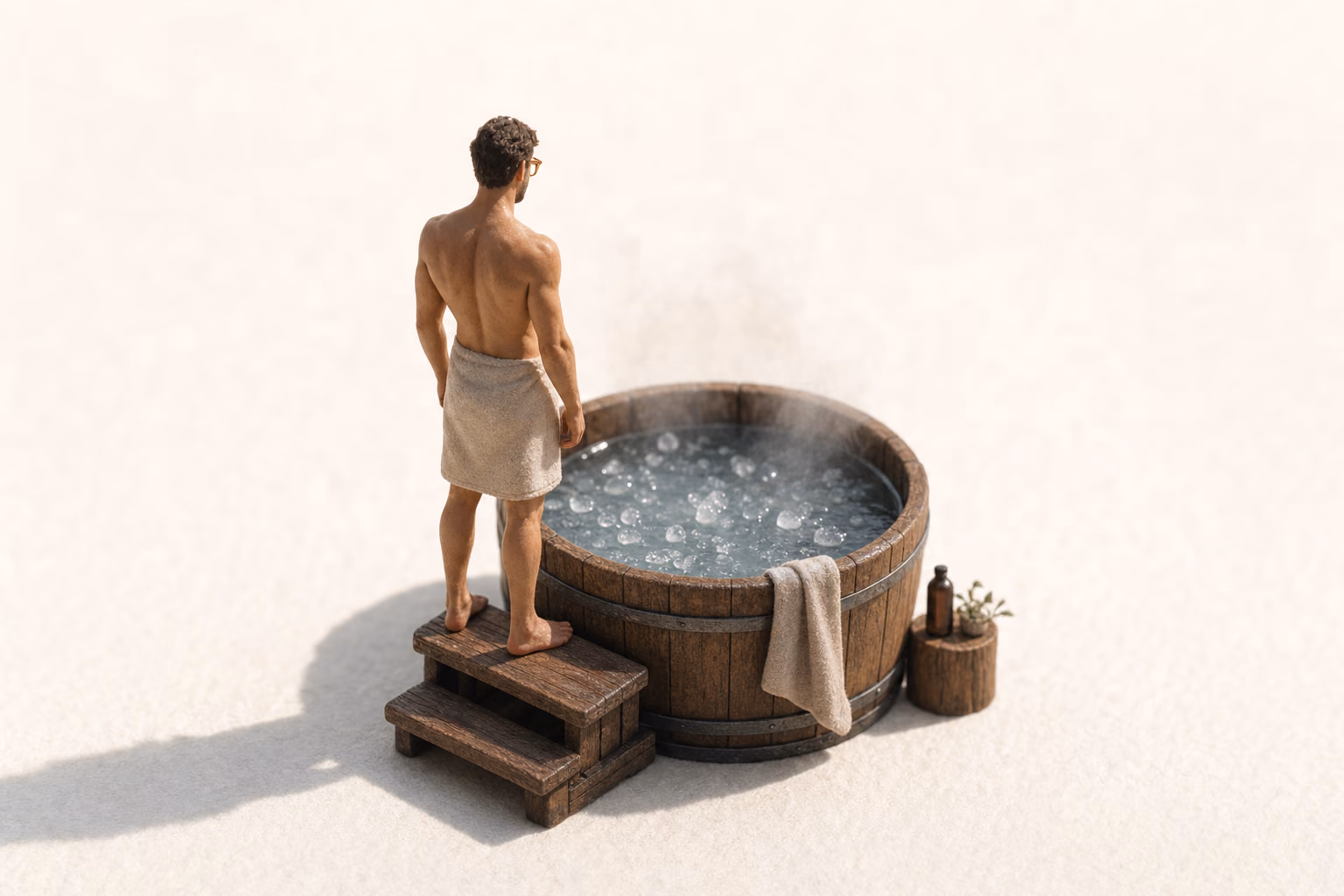 95 times in cold water: doing hard things