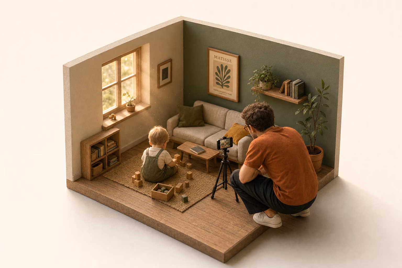 Film your kids without saying a word