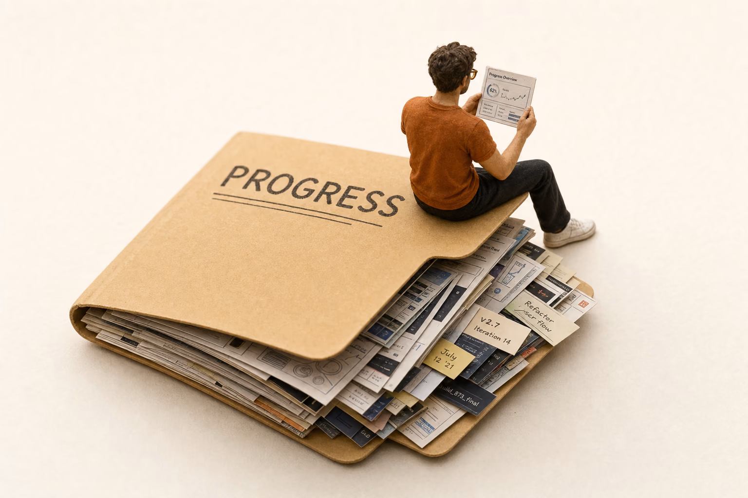 The progress folder I built by accident